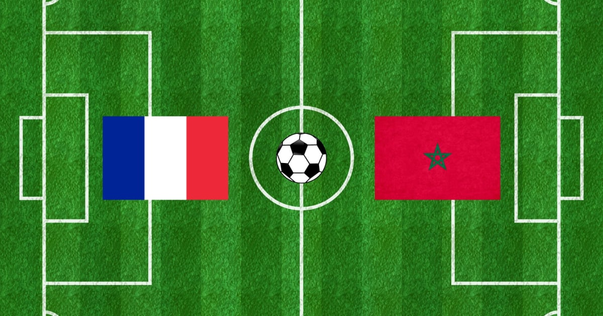 Jalkapallon MM-kisojen 2022 välierät - Ranska vs Marokko